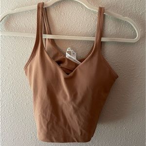 tan lululemon align tank